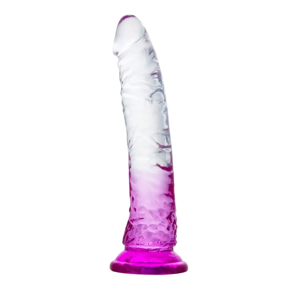 Herotik Shop 21 cm Mor Şeffaf Dildo