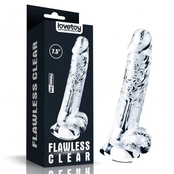 Herotik Shop 19 cm Şeffaf Dildo