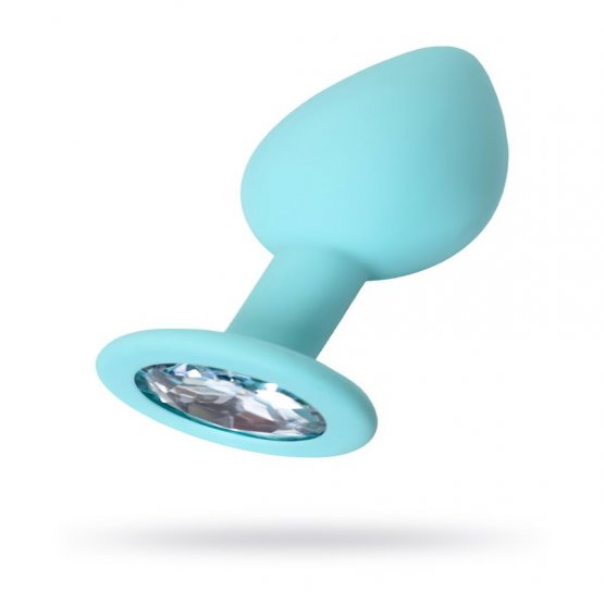 Brilliant Anal Plug Mavi 7 cm Taşlı