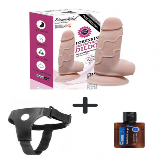 Herotik Shop 16 cm Kalın Belden Bağlamalı Dildo