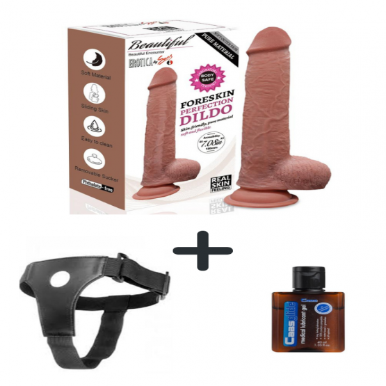 Herotik Shop 22.5 cm Belden Bağlamalı Dildo