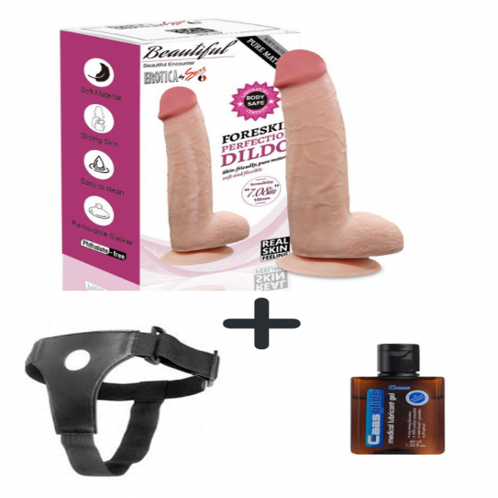 Herotik Shop 23 cm Belden Bağlamalı Dildo