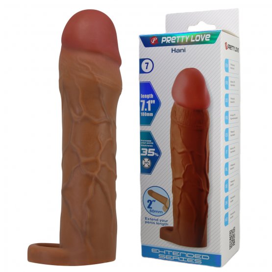 Hani Gerçek Hissiyatlı Uzatıcı Penis Kılıfı Brown
