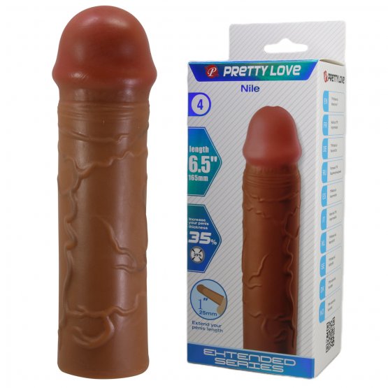 Nile Gerçek Hissiyatlı Uzatıcı Penis Kılıfı Brown