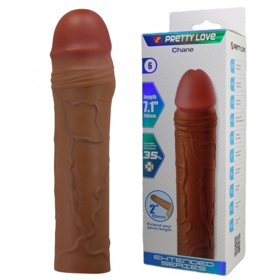 Chane Gerçek Hissiyatlı Uzatıcı Penis Kılıfı Brown