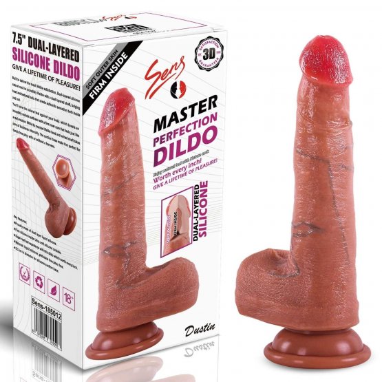 Dustin - Ultra Yumuşak Dokulu Çift Katmanlı Dildo