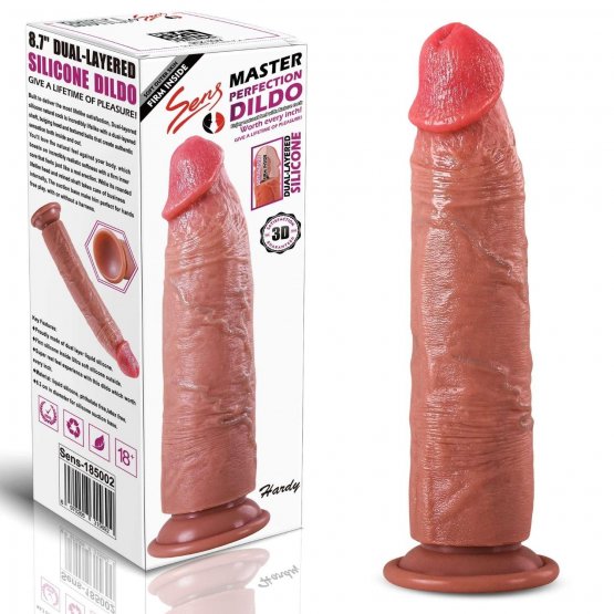 Hardy - Ultra Yumuşak Doku Testissiz Çift Katmanlı Dildo