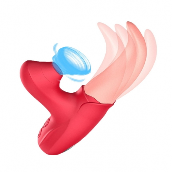 Giyilebilir Dil Yalama ve Klitoris Emiş Vibratörü – 10 Modlu Şarjlı Sessiz Tasarım