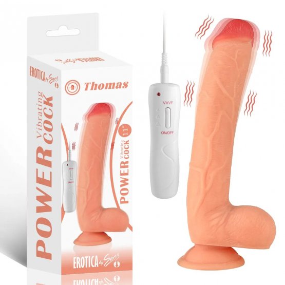 Thomas 28 cm Vakumlu Realistik Vibratör