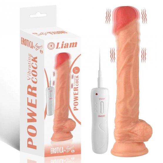 Liam 23 cm Vakumlu Realistik Vibratör