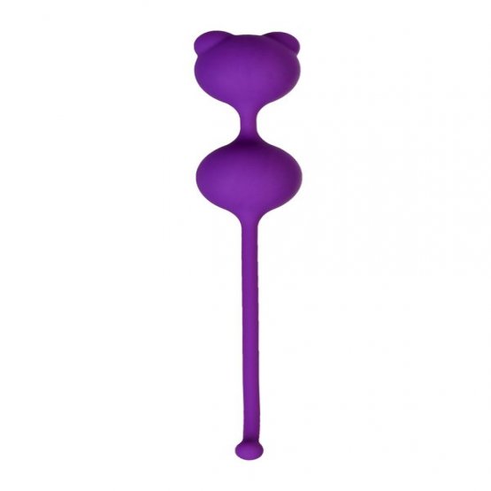 Herotik Shop - Mor Silikon Kegel Egzersiz Topu (Pleasure Balls) 16.4 cm