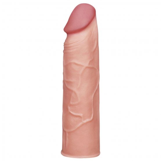 Herotik Shop - Fiyat/Performans 3 cm Dolgulu Uzatıcı Et Dokulu Penis Kılıfı