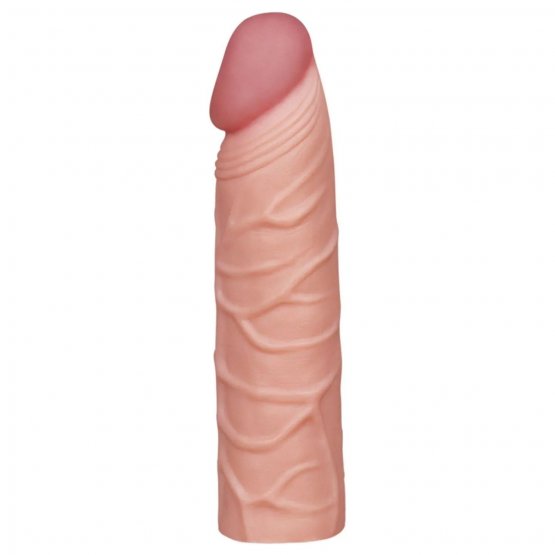 Herotik Shop - Fiyat/Performans 3 cm Dolgulu Uzatıcı Et Dokulu Penis Kılıfı